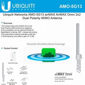 Ubiquiti Next-Gen 2x2 Dual Polarity MIMO Omni Antenna AMO5G13