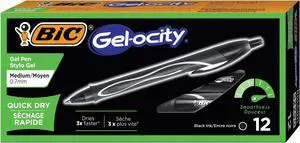BIC Pen,Gelocty,Quick Dry,Ast RGLCG11AST