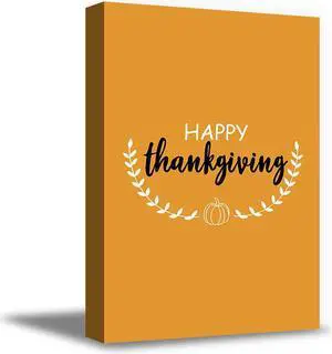 Awkward Styles Thanksgiving Canvas Wall Art Happy Holidays Home Decor Prints