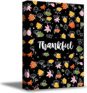 Awkward Styles Thanksgiving Canvas Wall Art Thankful Colorful Home Decor Prints