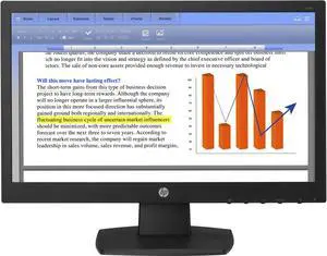 HP V194 18.5" Monitor 1366 x 768 @ 60 Hz 16:9 200 cd/m² 600:1 5ms Anti-glare