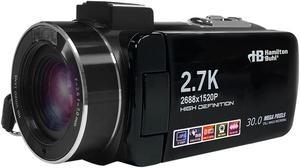 HamiltonBuhl ActionPro 30MP, 18x Digital Zoom, 2.7K High-Definition Digital Camcorder HDV17BK