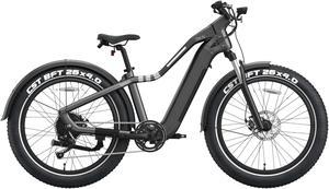 OKAI EB50 26" Ranger Electric Bike - Black - 45 Miles Range & 20MPH - Touchscreen LCD - Customizable Ambience Lighting