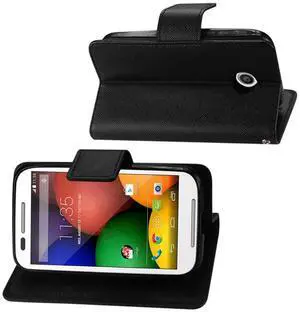 Reiko Motorola Moto E 3-In-1 Wallet Case In Black
