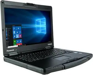 Panasonic Toughbook CF-54, Semi-Rugged Laptop, 14.0" HD, Core i5-5300U @ 2.3GHz, SERIAL Port, 8GB RAM, 256GB SSD, DVD, Backlit Keyboard, Win 10 Pro Not Upgradeable to Win 11 , 90 Days WTY