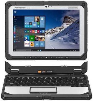 Panasonic Toughbook 20, CF-20 MK2, Intel Core i5-7Y57, 10.1" Multi-Touch + Digitizer, 8GB, 512GB SSD, Backlit Keyboard, 4G LTE, 2D Bar Laser, Bridge Battery, Webcam, Rear Camera, Windows 10 Pro