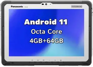 Panasonic Toughbook FZ-A3, Rugged Tablet, 10.1" WUXGA, Android 11, Qualcomm SDM660, Wi-Fi + Bluetooth, GPS, 64GB, 2D Barcode Reader