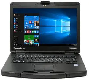 Panasonic Toughbook 54 MK2 Semi-Rugged Laptop, A Grade, Core i5-6300U, 14" HD Display, 4G LTE, Webcam, Backlit Keyboard, 16GB, 512GB SSD, Windows 10 Pro Not Upgradeable to Win 11