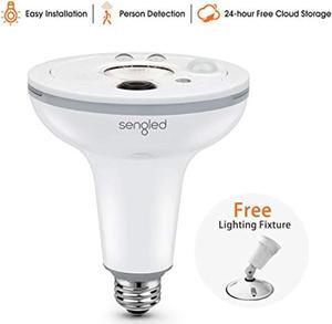 sengled smart led floodlight with security camera motion-activated light, wireless 1080p hd camera with night vision (snap - 2n