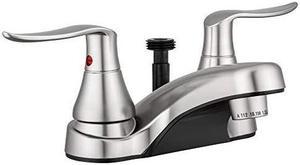 dura faucet dfpl720lhsn rv bathroom faucet with winged levers and shower hose diverter brushed satin nickel
