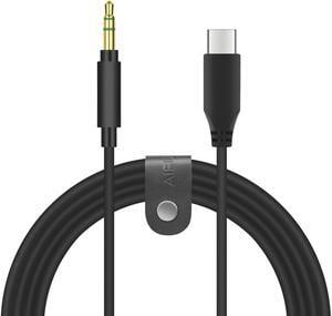 Geekria QuickFit USB-C Digital to Audio Cable Compatible with Sony WH-1000XM5 WH-1000XM3 WH-1000XM4 WH-XB700 WH-XB910N Cable, Type-C Aux Audio Cord for Pixel 6/5/4a, S20+, Note 10/20 (5ft / 1.7m)