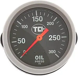tci 801100 pressure gauge 25/8 transmission black face
