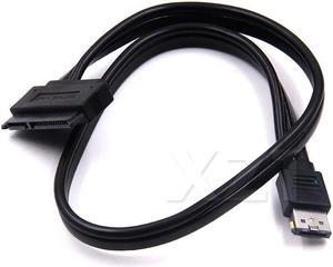 Newest Hot Selling Dual Power eSATA USB 12V 5V Combo to 22Pin SATA USB Hard Disk Cable