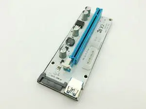VER008S 3 in 1 Molex 4Pin SATA 6PIN PCIE PCI-E PCI Express Riser Card 1x to 16x USB 3.0 Cable For Mining Bitcoin Miner Antminer