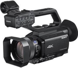 Panasonic VX3 Camcorder with 4K Image Quality, F1.8 Lens, and Ergonomic Design (Black) Bundle with DSLR Camera Bag (Amber) and 128GB SDXC Canvas Go Plus 170MBPS Read Memory Card (3 Items)