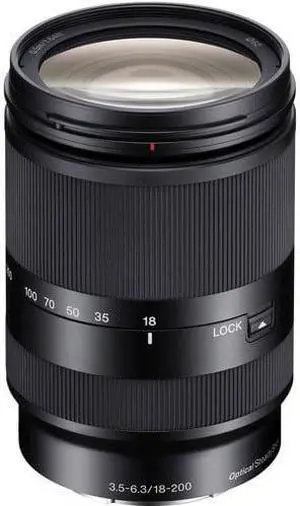 Sony SEL18200LE E 18-200mm F/3.5-6.3 OSS LE Lens, Ø62