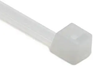 HellermannTyton T40R9M4 Standard Cable Tie, 8.3" Long, UL Rated, 40lb Tensile Strength, PA66, Natural, 1000/pkg