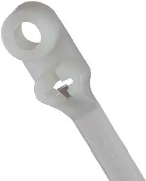 Thomas & Betts TY34M 6" 40lb Natural with #8 Mounting Hole 1000/Bag