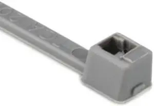 HellermannTyton T18R8M4 Standard Cable Tie, 4" Long, UL Rated, 18lb Tensile Strength, PA66, Gray, 1000/pkg