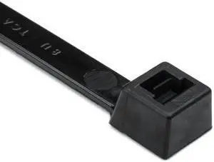 HellermannTyton - Cable Tie,15" x 3/8", Black, 175 lb./ 25 pk