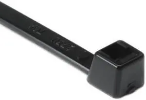 HellermannTyton T50L0UVC2 UV Resistant Cable Tie, 15.35" Long, UL Rated, 50lb Tensile Strength, PA66UV, Black, 100/pkg
