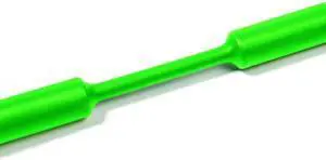 HellermannTyton 309-60284 Heat Shrink Tubing, Mini Reel, 2:1 Shrink Ratio, 1/16", 1.6/0.8 Dia, PO, Green, 100 ft/reel