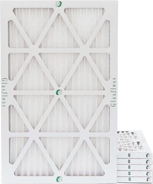Glasfloss ZL 14x30x1 MERV 10 Pleated Air Filters. Box of 6. Actual Size: 13-5/8 x 29-5/8 x 7/8