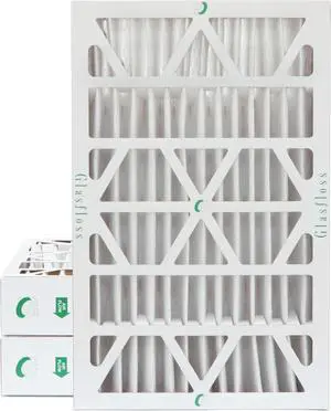 Glasfloss ZL 16x25x4 MERV 10 Pleated 4 Inch Air Filters. Box of 3. Actual Size: 15-1/2 x 24-1/2 x 3-3/4