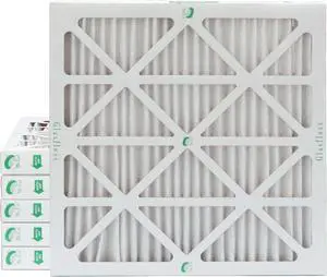 Glasfloss ZL 16x16x2 MERV 10 Pleated 2 Inch Air Filters. Box of 6. Actual Size: 15-1/2 x 15-1/2 x 1-3/4