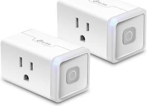 Kasa Smart WiFi Plug Lite by TP-Link (2-Pack) -12 Amp & Reliable Wifi Connection, Compact Design, No Hub Required, Works With Alexa Echo & Google Assistant (HS103P2), White