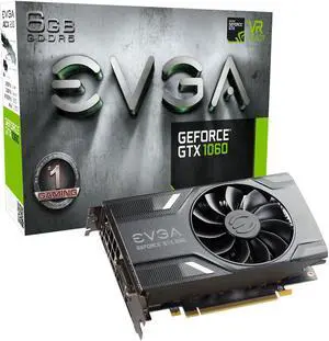 EVGA GeForce GTX 1060 GAMING, ACX 2.0 (Single Fan), 06G-P4-6161-KR, 6GB GDDR5, D