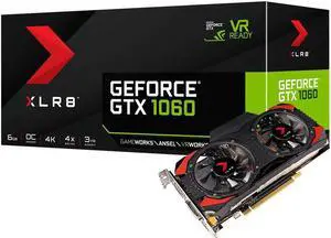 PNY NVIDIA GeForce GTX 1060 XLR8 GAMING OC 6GB GDDR5 DVI/HDMI/3DisplayPort