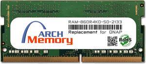 8GB RAM-8GDR4K0-SO-2133 DDR4-2133 PC4-17000 260-Pin SODIMM RAM Replacement Memory for QNAP