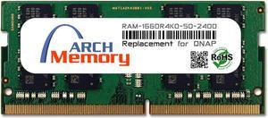 16GB RAM-16GDR4K0-SO-2400 DDR4-2400 PC4-19200 260-Pin SODIMM RAM K0 Version Replacement Memory for QNAP