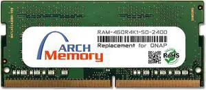 4GB RAM-4GDR4K1-SO-2400 DDR4-2400 PC4-19200 260-Pin SODIMM RAM K1 Version Replacement Memory for QNAP