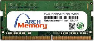 8GB RAM-8GDR4K0-SO-2400 DDR4-2400 PC4-19200 260-Pin SODIMM RAM K0 Version Replacement Memory for QNAP