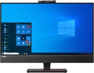 Lenovo ThinkVision T27hv-20 27" 2560 x 1440 2K IPS HDMI DisplayPort USB-C Built-In Speakers/Mic Webcam Tilt Swivel Pivot Height Adjust VESA VoIP Monitor