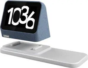 Lenovo Smart Clock Gen 2, Blue, with Charging Station, 3.97" IPS Touch, 1GB, 8GB