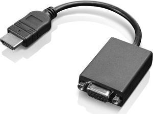 Lenovo - Adapter - HDMI (M) to HD-15 (VGA) (F) - 7.9 in - 1920 x 1080 at 60 Hz support - for IdeaPad 3 14, 3 15IGL05, 3 15IML05, 3 CB 14, IdeaPad Flex 5 14ITL05, Legion 5 15