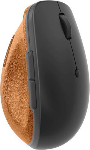 Lenovo Go Wireless Vertical Mouse  Optical  Wireless  240 GHz  Storm Gray  USB Type A  2400 dpi  Scroll Wheel  6 Buttons  3 Programmable Buttons