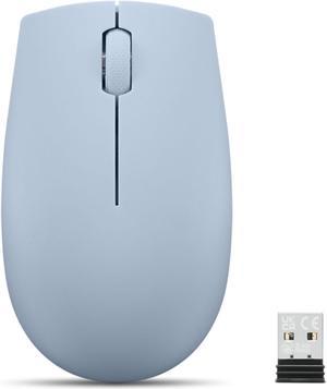 Lenovo 300 Wireless Compact Mouse (Frost Blue) with battery