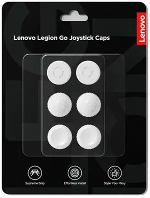 Lenovo Legion Go Joystick Caps - Glacier White, For Gaming