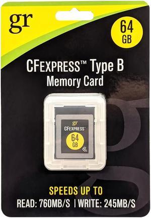 Gigaram 64GB CFexpress Card Type B r760MB/s w245MB/s CF Express Memory Card