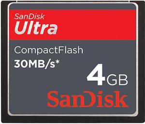 SanDisk SDCFH-004G CGG 4GB 50p CF 30MB/s 100x SanDisk Ultra Bulk Compact Flash Card w/SN RFB