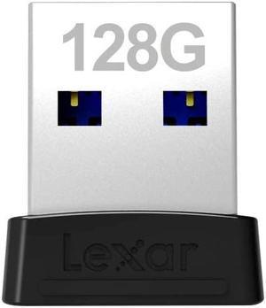 Lexar LJDS47-128ABBK MAH 128GB USB 3.1 Flash Drive r250MB/s Lexar JumpDrive S47 Low Profile Black/Silver