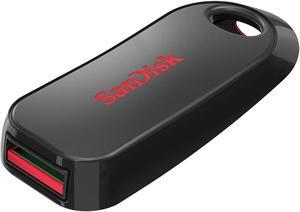 SanDisk SDCZ62-032G-G35 CCH 32GB USB 2.0 Flash Drive r15MB/s w5MB/s Cruzer Snap Retractable Slider Black and Red