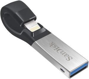 SanDisk SDIX40N-032G-GN6NN CUY 32GB USB 3.0 Flash Drive r90MB/s iXpand Mini Silver/Black Bulk