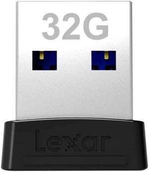 Lexar LJDS47-32GABBK MAF 32GB USB 3.1 Flash Drive r250MB/s Lexar JumpDrive S47 Low Profile Black/Silver