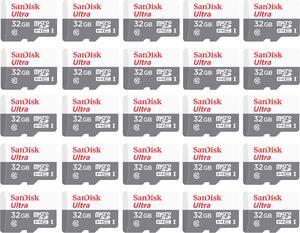 SanDisk Kit of Qty 25 x SanDisk Ultra 32GB microSDHC SDSQUNR-032G-GN3MN
