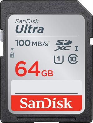 SanDisk SDSDUNR-064G CVK 64GB 9p SDXC r100MB/s Class 10 UHS-I U1 SanDisk Ultra Secure Digital Extended Capacity Card Bulk